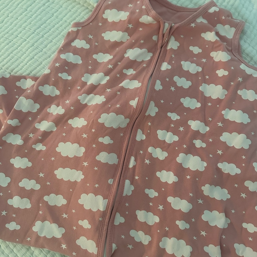 Cloud Print Pink Sleep Sack